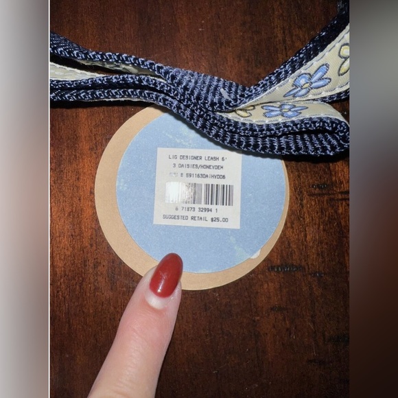 LIFE IS GOOD Daisy Dog Leash Vintage 6 Foot Color Is Honeydew NWT - Picture 4 of 5